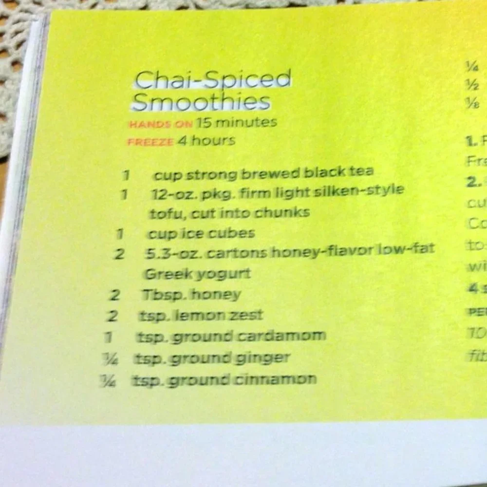 Smoothies Magazine / Cookbook of Recipes from Better Homes and Gardens